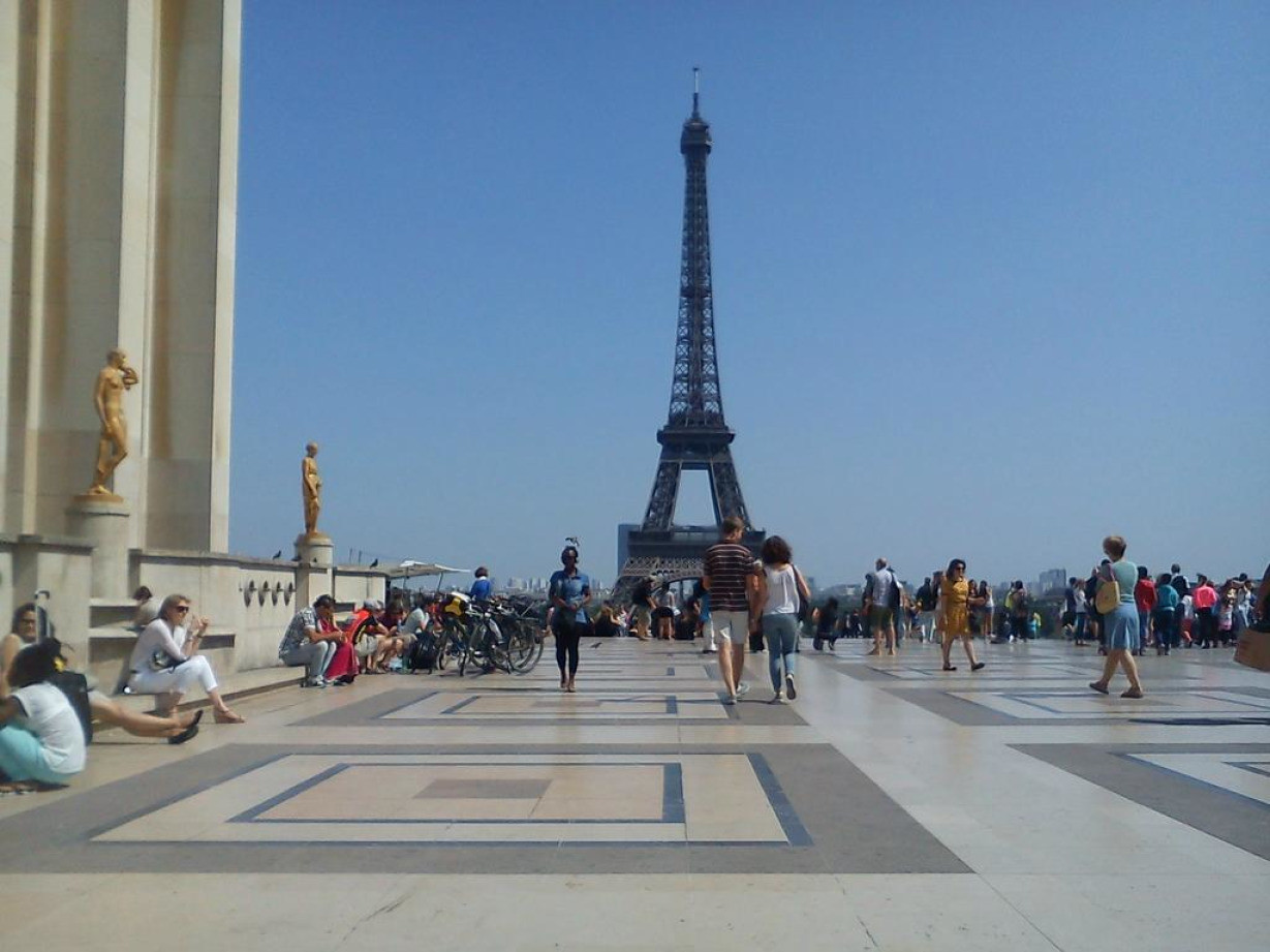Париж Трокадеро смотровая площадка