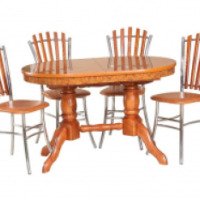 Обеденный стол и стулья Риком мебель "Фрегат 2"