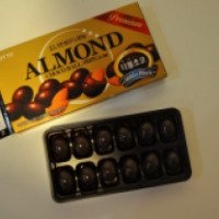 Конфеты Lotte Almond choco ball два слоя шоколада