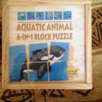 Деревянные кубики Wild Republic "Aquatic Animal"