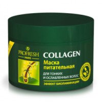 Маска питательная Profresh Hairs collagen для тонких и ослабленных волос