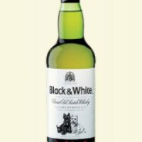 Виски шотландский Black&White купажированный
