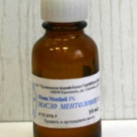 Масло Ментоловое