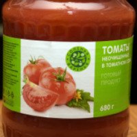 Томаты неочищенные в томатном соке Славянский консервный комбинат