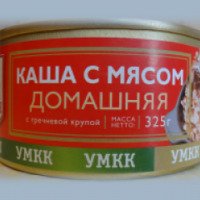 Консервы мясорастительные УМКК "Каша с мясом домашняя с гречневой крупой"