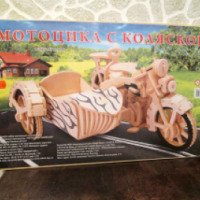 Деревянный конструктор Рыжий кот "Мотоцикл"