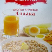 Хлопья крупные Русский завтрак "4 злака"