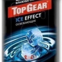 Влажные салфетки Top Gear Ice Effect для очистки рук