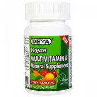 Мультивитаминная и минеральная добавка Веганская Deva