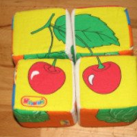 Детские кубики Мякиши "Фрукты-овощи"