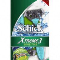 Одноразовые бритвенные станки Schick Xtreme 3 Sensitive