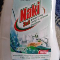 Средство для мытья посуды, кухонных поверхностей и рук Naki "Алоэ"