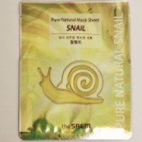 Тканевая маска для лица The Saem Pure Natural Mask Sheet Snail