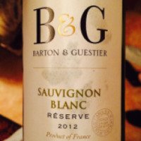Вино белое полусухое Barton&Guestier "Sauvignon blanc"