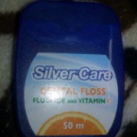 Зубная нить Silver Care флосс с витамином С