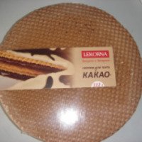 Вафельные коржи для торта Lekorna "С какао"