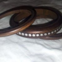 Комплект деревянных браслетов "Centro"