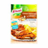 Приправа Knorr на второе "Сочные ребрышки с картошкой по-деревенски"