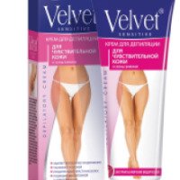 Крем для депиляции Velvet для чувствительной кожи и зоны бикини