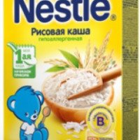 Детская безмолочная рисовая каша Nestle гипоаллергенная