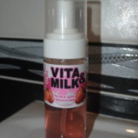 Пенка для умывания Vita&Milk с протеинами молока и экстрактом клубники