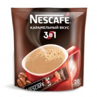 Напиток кофейный растворимый Nescafe 3 в 1 карамельный вкус