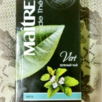 Чай зеленый пакетированный Maitre de The Vert "Мята"