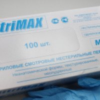 Нитриловые смотровые нестерильные перчатки NitriMAX