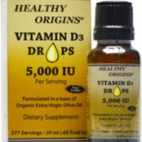 Масляный раствор витамина Д3 Healthy Origins Vitamin D3 Drops