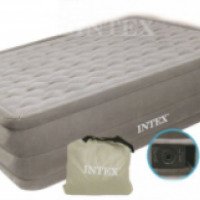 Надувная кровать Intex 66958 "Ultra Plush" 152х203х46см с насосом 220В