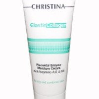 Крем для жирной и проблемной кожи лица Christina Elastin Collagen Placental Enzyme Moisture Cream