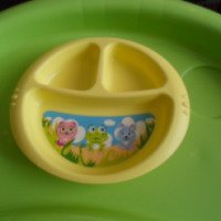 Тарелка детская трехсекционная "Курносики"