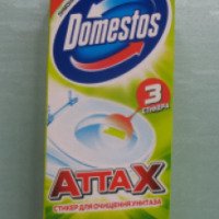Стикер для очищения унитазов Domestos АттаХ