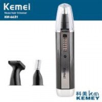 Триммер аккумуляторный для носа, бровей и ушей Kemei km-6631