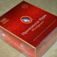 Отборный цейлонский чай "Принцесса Нури" черный байховый в пакетиках для разовой заварки