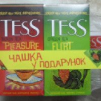 Подарочный набор 2 пачки чая TESS + кружка