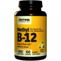 Витамины Jarrow Formulas "В12 Метилкобаламин" с лимонным вкусом