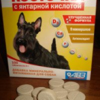 Минерально-витаминная добавка для собак АВЗ С-П "Косточка"