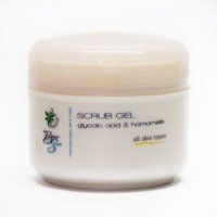 Пилинг для лица Amrita Scrab gel glucolic acid & hamamelis