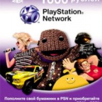 Карта оплаты SONY Playstation Network 1000р