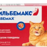 Антигельминтный препарат Novartis "Мильбемакс" для крупных кошек