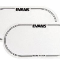 Наклейка на рабочий пластик бас-барабана Evans EQ Bass Drumhead Patch Clear Double Pedal