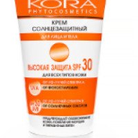 Крем солнцезащитный для лица и тела Kora "Высокая Защита SPF 30"