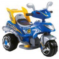 Детский мотоцикл на аккумуляторе Happy Dino трехколесный