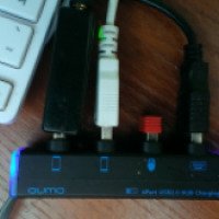 Внешний USB2.0 HUB 4-port Qumo без блока питания