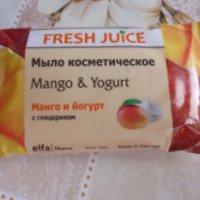 Косметическое мыло Fresh Juice "Манго и йогурт с глицерином"