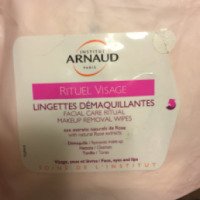 Салфетки для снятия макияжа с розовой водой Arnaud