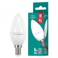 Светодиодная лампа енергосберегающая TITANUM LED С37 E14 5W 4100k 220V