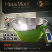 Кухонные электронные весы HausMark KS-6550GR