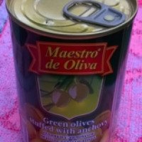 Оливки Maestro de Oliva с анчоусом